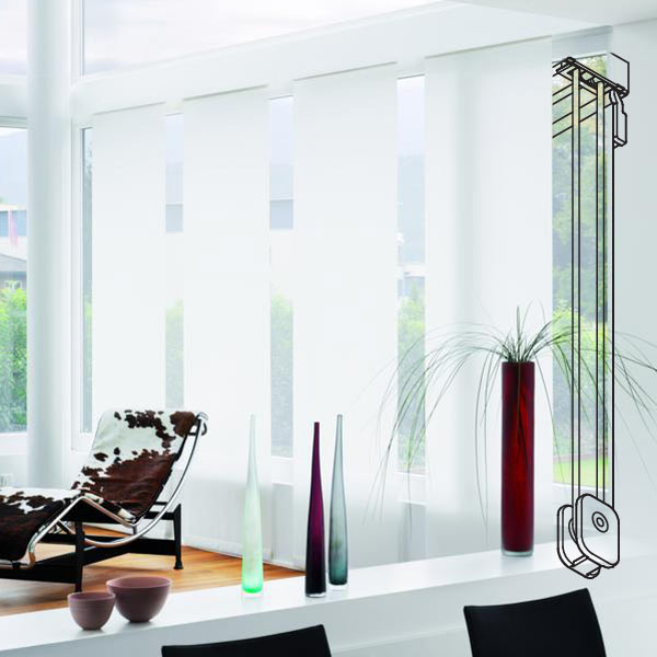 Flächenvorhang-Systeme Schnur