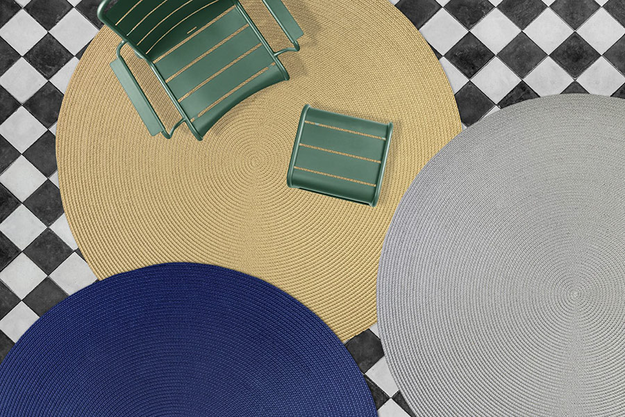 Garden Rugs Belbo - rund & uni
