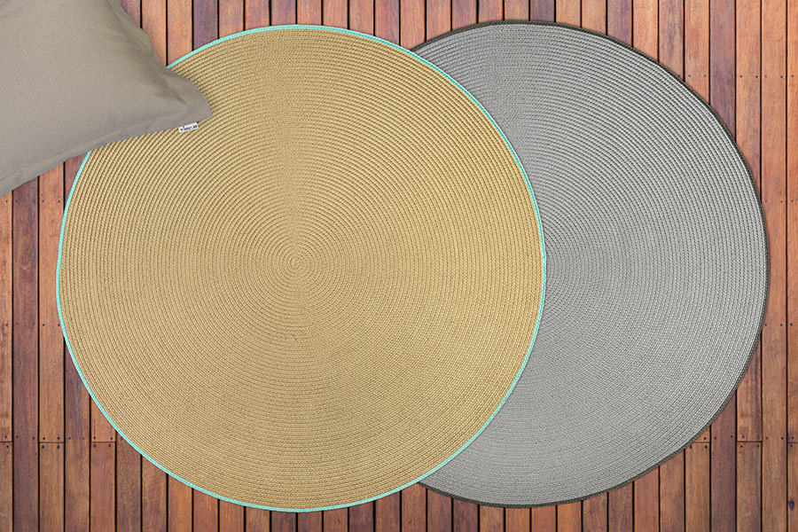 Garden Rugs Ombrone - rund & farbig