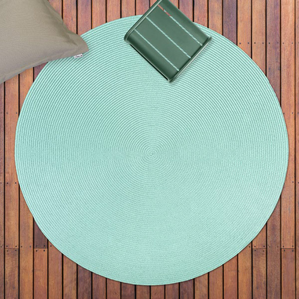 Gartenteppiche rund & uni